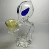 Alien Glass Pipes Glass Smoking Pipe Water Pipes 18 cm Altura Green G Spot Smoking Pipes Bong Water Envío gratis