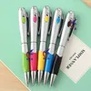 Creative Pen Tillverkare Partihandel Högpresterande kvalitet LED Belysning Boll Peka Pen med ficklampa Pen Set Logo
