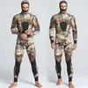 5mm SCR wetsuit men039s camouflage winter diving wetsuit snorkelling wear 2 piecec one set size S2XL8387185