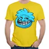 Alta Qualidade 100% Algodão de Manga Curta Monstro Impressão Casual Legal Men Skate TShirts 2017 Juventude Adolescente Tops Camisa Engraçada de T