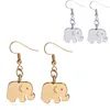 New 19x14mm Alloy elephant Drop Earrings For women ladies Dangle earrings Gold&silver Chandelier Earrings Ear Hook Dangle Fashion Jewelry