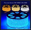 50M RGB AC 110V - 240V LED Strip outdoor waterproof 5050 SMD Light 60LEDs M with POWER SUPPLY Cuttable at 1Meter via DHL FedEx