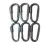 Wholesale-6pcs/lot Outdoor Camping Equipment Aluminum Carabiner Hunting Survival Kit Lock Carabine Mountain Travel Accessories