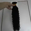 U Tip Kinky Encaracolado Extensões de Cabelo Brasileiro Queratina Pré ligado extensão do cabelo Ponta do Prego Humano extensões de Fusão de Cabelo Virgem Queratina 100g