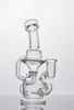 Klein Glass Bong Recycler Oil Rig Dab Solid Base Siren Apparatus Kleinが最も遅いRecylcer Bongクォーツバンガー2機能