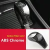 Autocollant décoratif de pommeau de levier de vitesse de Console de style chromé, pour BMW X1 2016 – 17, accessoires d'intérieur en Fiber de carbone