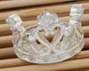 925 Sterling Silver Plated Crystal Crown Pierścienie dla Kobiet Europejskiej Mody Style Akcesoria Biżuteria Boże Narodzenie Prezent Hurtownie DHL