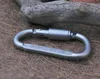 Nueva hebilla de seguridad para exteriores Aleación de aluminio DShape Botón de escalada Mosquetón Clip a presión Gancho Llavero Llavero Mosquetones Camping Hiki3588828