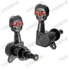 3R3L black guitar accessories for Acoustic Guitar strings Skull button Tuning Pegs Keys tuner Machine Heads Guitar Parts1114157