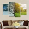 4 Painel moderno HD impressão pintura em tela quatro temporada árvore abstrata cenário pintura wall art pictures decoração de casa