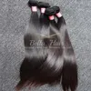 Virgin Hair Bundle behandlar malaysiska silkeslen raka hårbuntarnas förlängningar Dubbel inslag naturlig färg 9A 10-24 tum 1 st