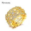 Nybark Double Infinity Ring för Kvinnor Cubic Zirconia Wide Engagement Wedding Rings Love Fashion Accessories Smycken Gift Q170720