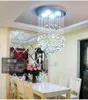 Regendruppel LED K9 Crystal Kroonluchters Verlichting Roud Kristallen Plafondlamp voor Woonkamer Slaapkamer Robby