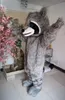 Alta qualidade Real Pictures Deluxe Cinza urso traje da mascote Adulto Tamanho frete grátis
