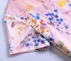 Flower Print Women A-Line Dress Short Sleeve Casual Dresses 074A5645