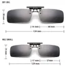 Wholesale-Square Polarized Clip on Sunglasses With Box High Quality Flip up Fit over Glasses Sunglasses Men Women Anti visor UV400 801