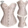 Corpetto sexy Overbust Corsetti e bustier Basco Top Vita Allenamento Steampunk Corsetto Abbigliamento gotico Corsetto Plus Size S-6XL