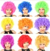 Party Wigs Colorful Afro Clown Hair Child Adult Costume Football Fan Wig Hair Halloween Rainbow hair wigs for Football 1776 Cosplay Wigs