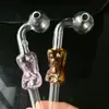 Pipes à fumer Aeecssories Narguilés en verre Bongs épissé beauté colorée pot incurvé