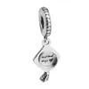 Graduation Dangle Charm 2017 Mother's Day 100% 925 Sterling Silver Bead Fit Pandora Bracelet Authentic Charm Fashion Jewelry