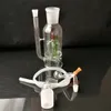 Crown silent filter glass cigarette kettle, glass bongs accessories