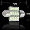 DIY 31MM12SMD IceBlue AZUL Festoon Dome Map Interior LED Bombillas Lámpara de techo de coche 10pcsLOT8399917