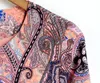 2016 Novo estilo Europeu e Americano retro impressão em torno do pescoço jaquetas esporte mulheres verão casaco Plus Size S M L XL