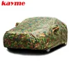 Vattentät Camouflage Car Cover Outdoor Sun Protection Cover för Car Reflektor Damm regn Snö Protective SUV SUVAN FULL