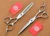 501 # 5.5 inch zilverachtige kappersschaar JP 440C 62HRC Home Salon Snijden Schaar Dunning Shears Hair Scissors