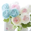 30PCS Wholesale Beautiful Artificial Spring Peonies Silk Flowers Arrangement for Home Kitchen Dining Room Table Furniture Decoration 3.5"