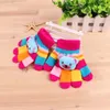 Gants d'hiver pour enfants, gants d'hiver, mitaines pour enfants, mitaines pour filles et garçons, gants tricotés extensibles, gants tricotés en coton multicolores