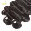 Betyg 10a Brasiliansk Virgin Hair Body Wave Obehandlad Rå Peruvian Indian Malaysian Human Hair Weave 3 / 4Bundles Lot Naturlig färg kan bleka