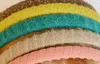 10 unids / lote mezcla de color estilo paño para la diadema de la banda para la joyería de la moda de la joyería del pelo HJ032