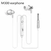 Puissance extrabass dans l'oreille Définition 3.5mm Plug Metal Headphone Headset Langston M300 Metal Earphone avec micro iphone 6 Samsung MP3 Cellphone