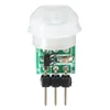 Freeshipping Mini IR Pyroelectric Infraröd PIR Motion Human Sensor Automatisk Detektor Modul Hög Tillförlitlighet 12x 25mm Ny Elektrisk styrelse