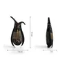 Arts and Crafts Black Creative GVase Top Table Ornaments Handmade Murano Glass Vase High Quality Decorative from China