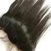 Virgem Malaio Do Cabelo Humano de Seda Reta De Seda Base de Renda Frontal Branqueada Nós Barato Base De Seda Orelha a Orelha Cheia de Renda Fechamento Frontal 13x4