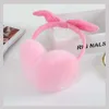 Girl's Earmuffs Real Rex Rabbit Earmuffs Kobiety Earflap urocze mufka Ladie's Ear Natural Fur Ear Wrzeszcz MS Minshu309Q