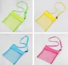 2016 Children Kids 23*23cm Sand Bags Beach Bag Mesh Tote Organizer Toy Treasures Bags for Sea Shell Storage Bags