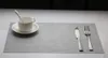 Jankng 4pcs / lot mode modern pvc matbord placemat europa stil kök verktyg porslin pad coaster kaffe te plats matta
