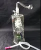 Bangs en verre de jacinthe de voile classiques - pipe à fumer de narguilé en verre Gongs en verre - plates-formes pétrolières bongs en verre pipe à fumer de narguilé en verre - vap- vaporiz