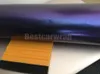 Metaal Matte Chameleon Purplish Blue Vinyl Wrap Film met Air Bubble Free Violet Car Warming Flip Flop Foil 1.52x20m / Roll4.98X66FT