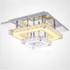 Modern Crystal LED Ceiling Lights Bedroom Living Room Plafond Lamp Surface Mounting Chandeliers Transparent/Amber Crystal