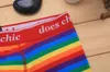 Nieuw Ontwerp Regenboog Gestreepte Gay Pride Ondergoed Boxers LGBT 100% Katoen Zachte Boxers voor Mannen 4 Maten M-2XL