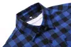 New Men039s Long Sleeved Flanell Casual Plaid Shirt Men Checkered Dress Shirts Slim Stylish Fashion 4061169