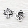 MIC 100pcs Ancient silver zinc alloy Singlesided cute cat Charm Pendants 18x 19mm DIY Jewelry A1108974983