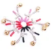 Unisex multicolor Coated Cloth-Pin Style Nipple Clamps med singel Bell Sex Flirt Clips BDSM Bondage Kit Slave Pig Training