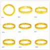 Wholesale fashion women's 24k gold plate Bracelets 8 pieces a lot mixed style,Peach blossom apple heart yellow gold plated chain Bracelet DFMKB6