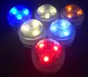 CR2032 Batteriet drivs 3 cm runda superljust RGB multicolors LED Submersible LED Floralyte Light with Remote6758623