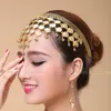 BELLY DANCE BOLLYWOOD COSTUME GIOIELLI TRIBALI ORO / ARGENTO FASCIA HEADPIECE PROP Belly Dance Cions Copricapo Nuovo trasporto libero HJ157